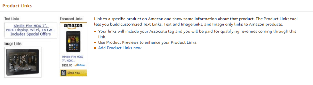 Amazon Product Link Tool helps Amazon Associates build links for their blog or website